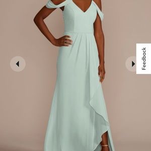 David’s Bridal Size 10, Dusty Sage (unaltered)